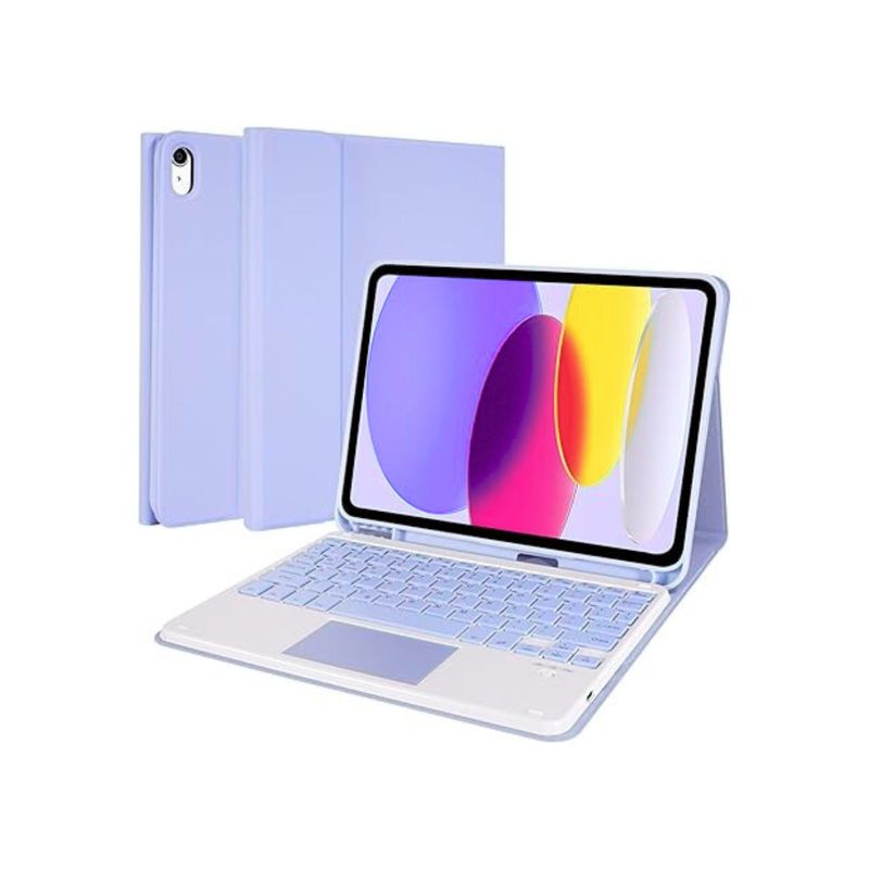 GENERICO - Funda Para iPad 11 A16 2025 + Teclado Touchpad Español