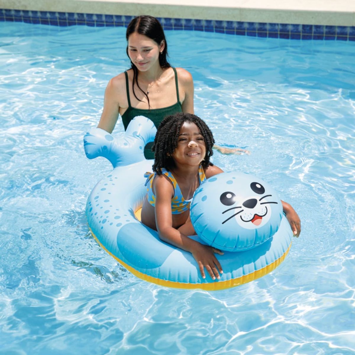 INTEX - Mini Bote Inflable para Niños INTEX Foca