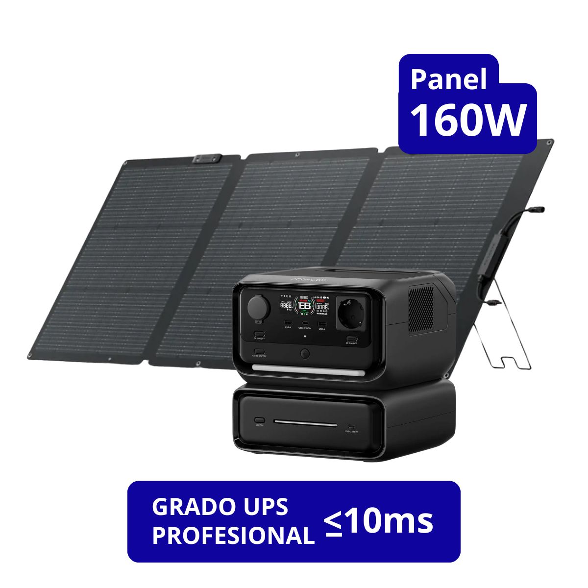 ECOFLOW - EcoFlow Generador River 3 Max + Panel Solar 160W