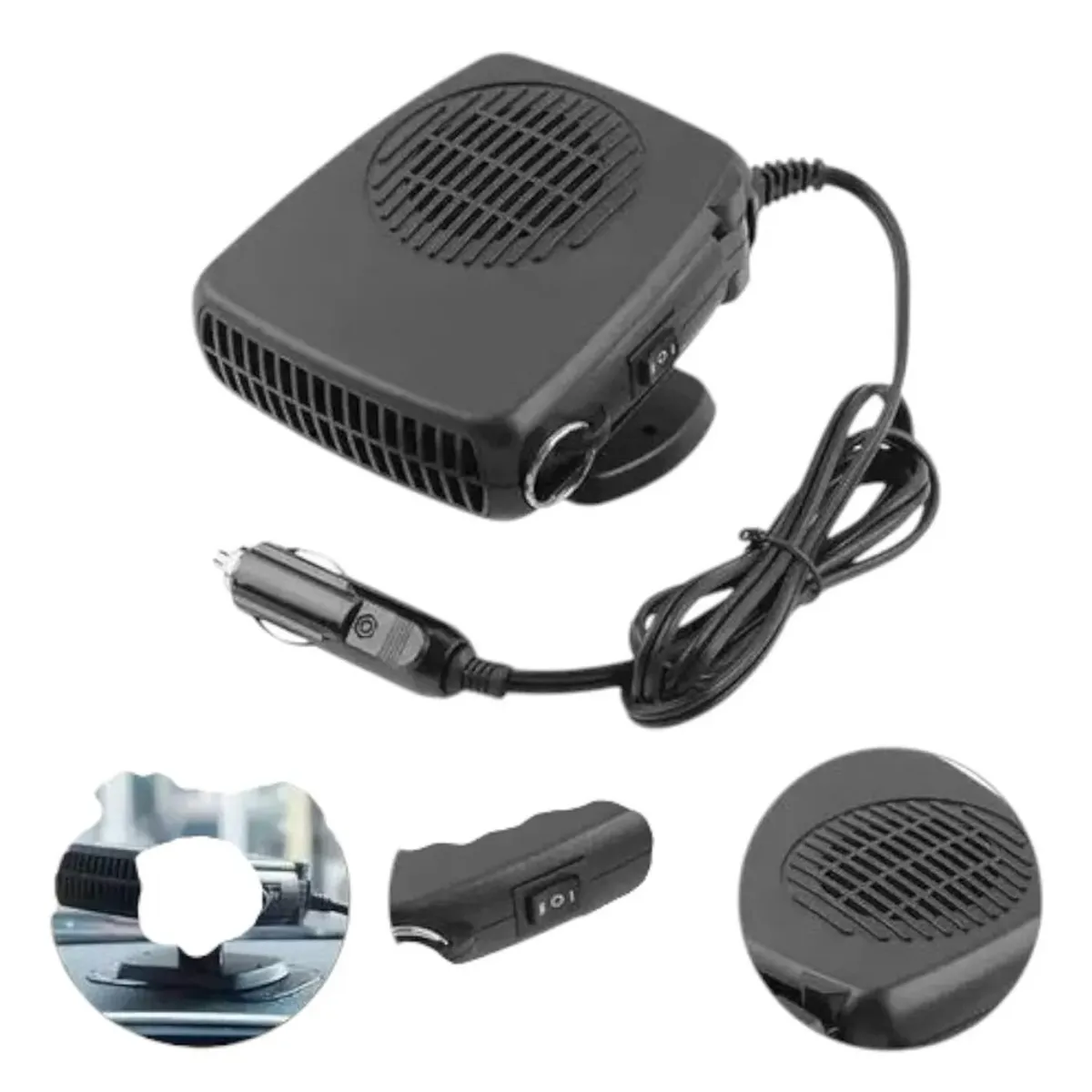 MUNDO MAGIA - Descongelador Ventilador Calentador Auto 1224v Color Negro