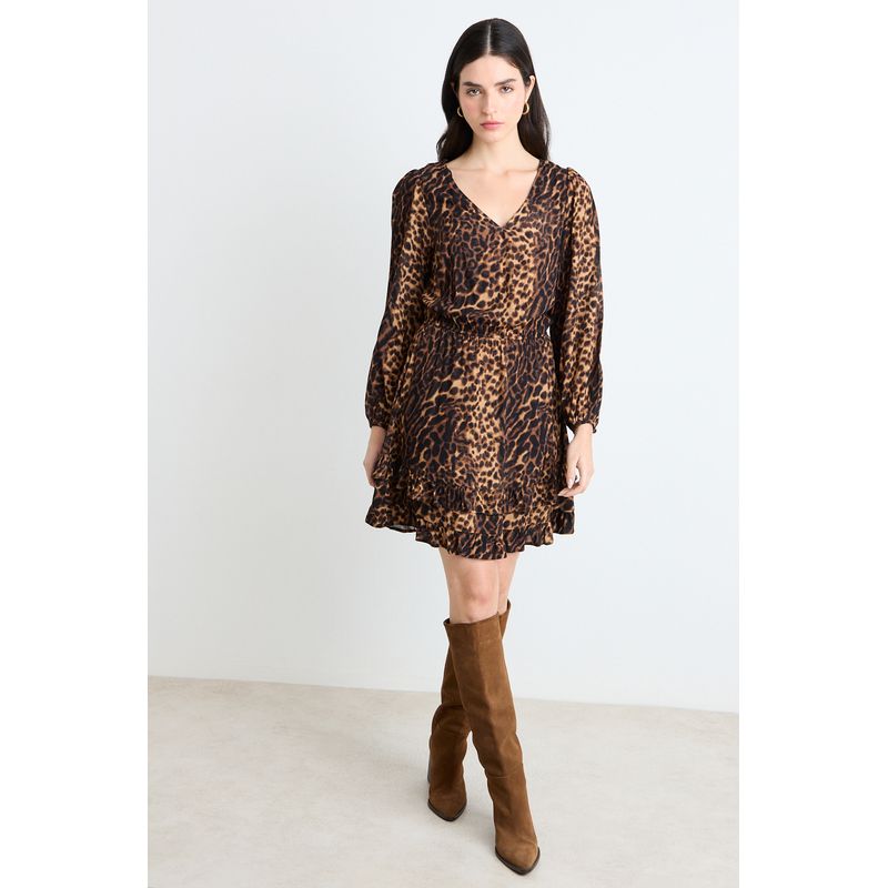 ASH - Vestido Corto Negro Mujer Ash