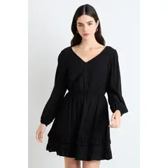 ASH - Vestido Corto Negro Mujer