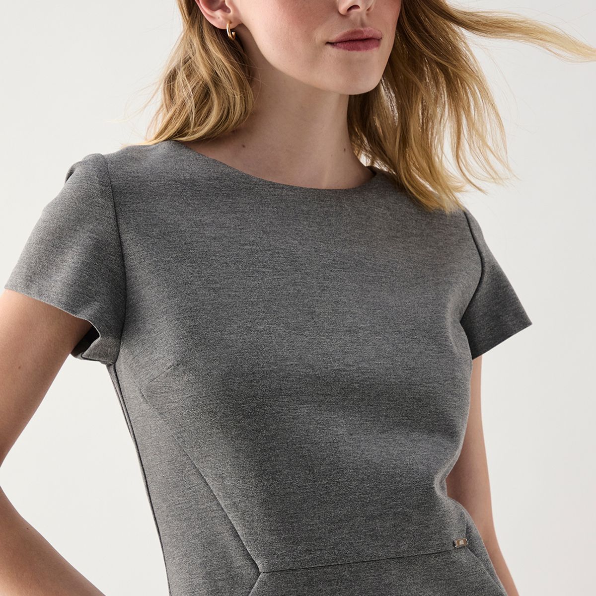 ASH - Vestido Corto Gris Mujer Ash