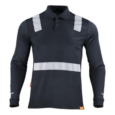 Imagen 2 del producto Polera Cuello Camisero Cinta Hibrida Reflectante Manga Larga