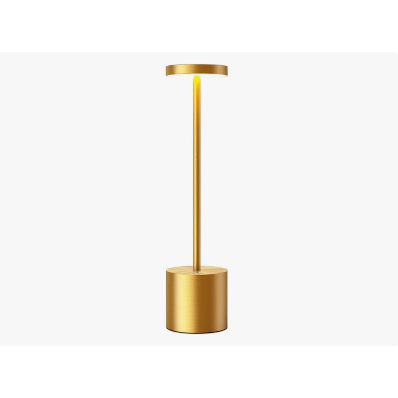 GENERICO - Lámpara De Mesa Recargable Lámpara Inalámbrica Lampara Led Dorado