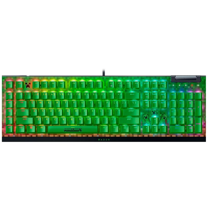 RAZER - Teclado Gamer Razer Blackwidow V4 X Minecraft Edition Green