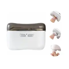 GENERICO - Cortauñas Eléctrico 2 En 1 Lámpara Pulidora Automatico Blanco