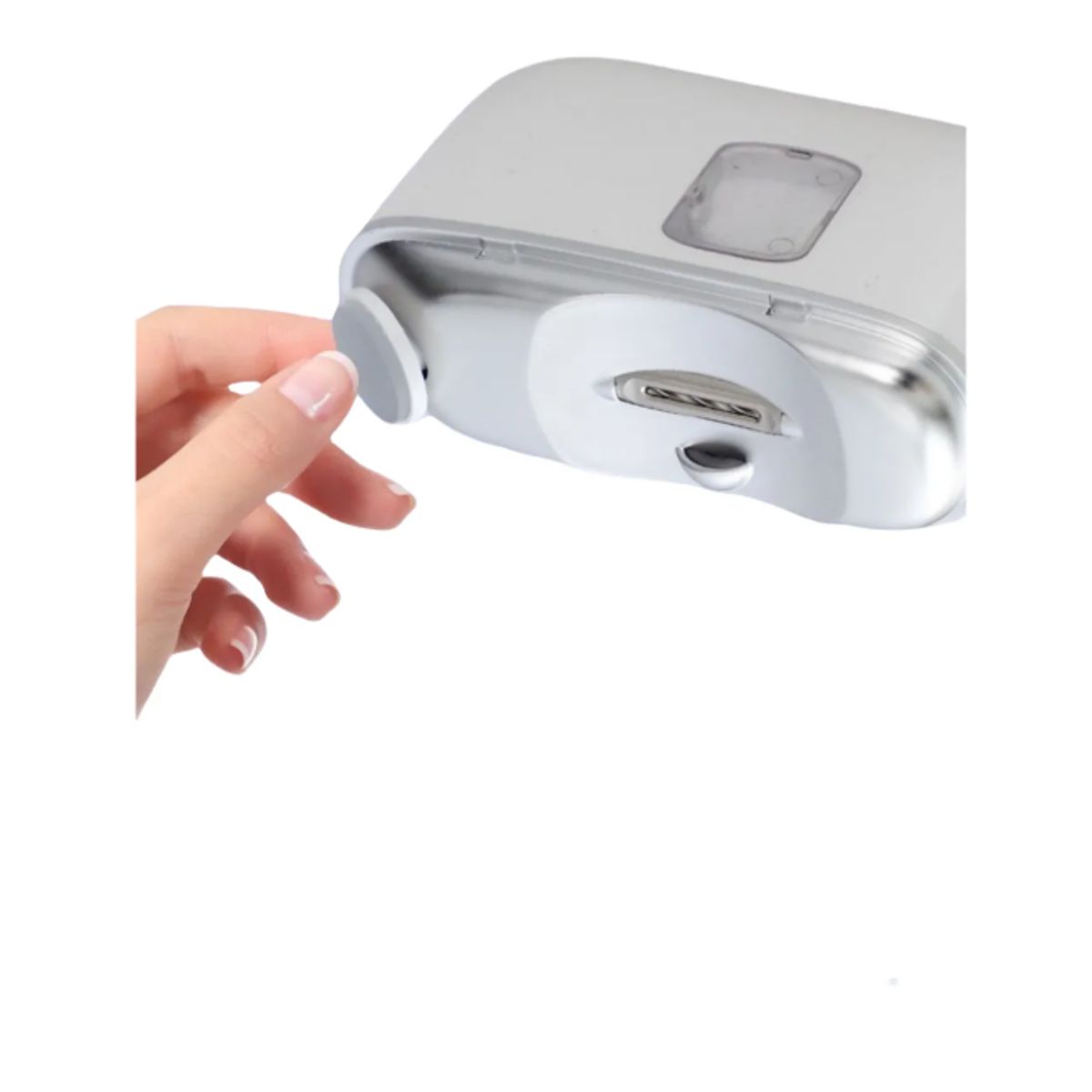 GENERICO - Cortauñas Eléctrico 2 En 1 Lámpara Pulidora Automatico Blanco