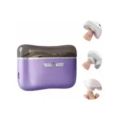 GENERICO - Cortauñas Eléctrico 2 En 1 Lámpara Pulidora Automatico Violeta