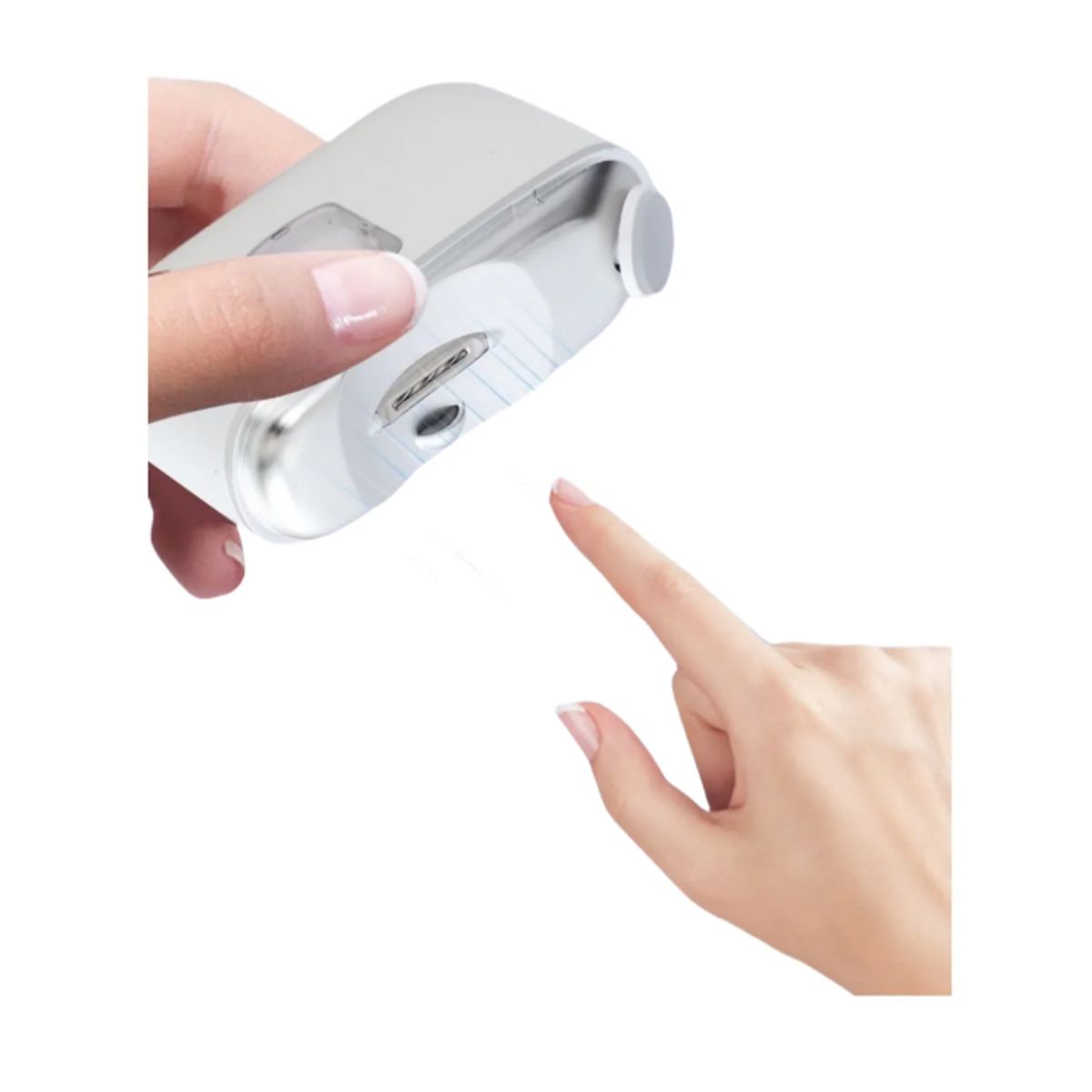 GENERICO - Cortauñas Eléctrico 2 En 1 Lámpara Pulidora Automatico Violeta