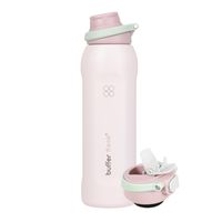 Termo Agua Botella Termica Acero Inox 1L+Tapas - Rosa