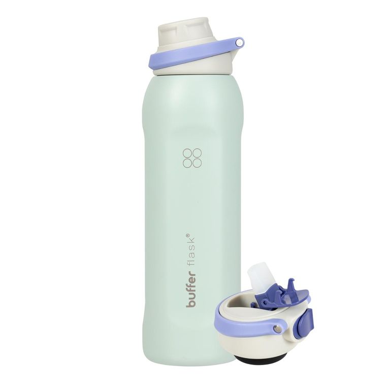 Termo Agua Botella Termica Acero Inox 1L+Tapas - Verde