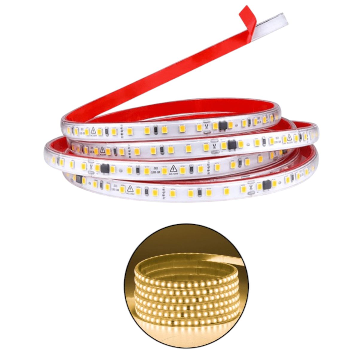 GENERICO - Cinta Led 220v New Gen 3000k Luz Cálida Ip65 100mt