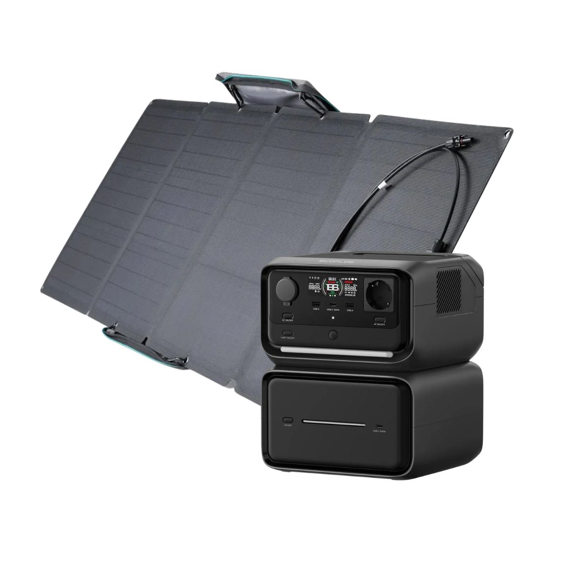 ECOFLOW - EcoFlow Generador River 3 Max Plus + Panel Solar 110W