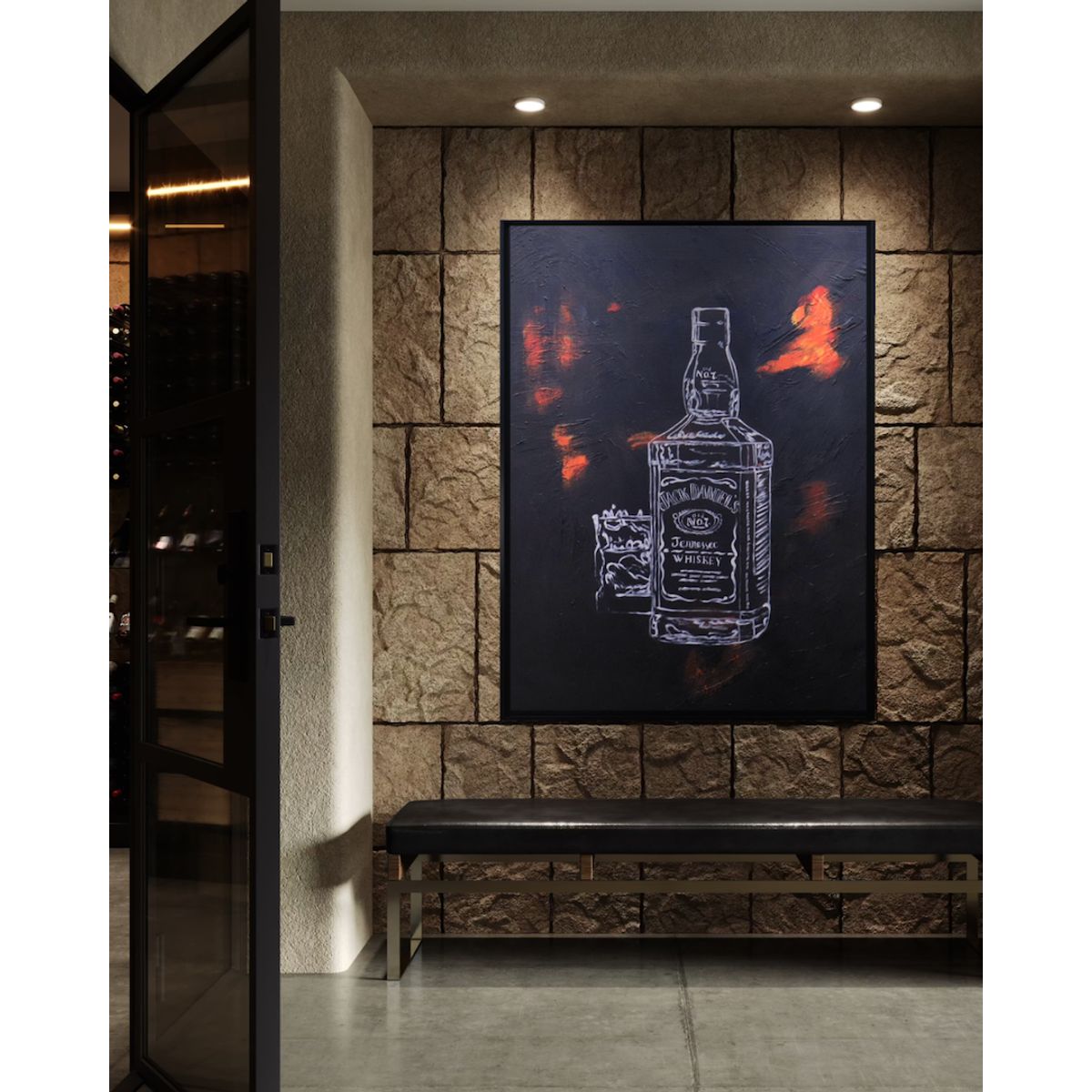 GENERICO - Cuadro Quincho Bar Jack Danields 90 x 120