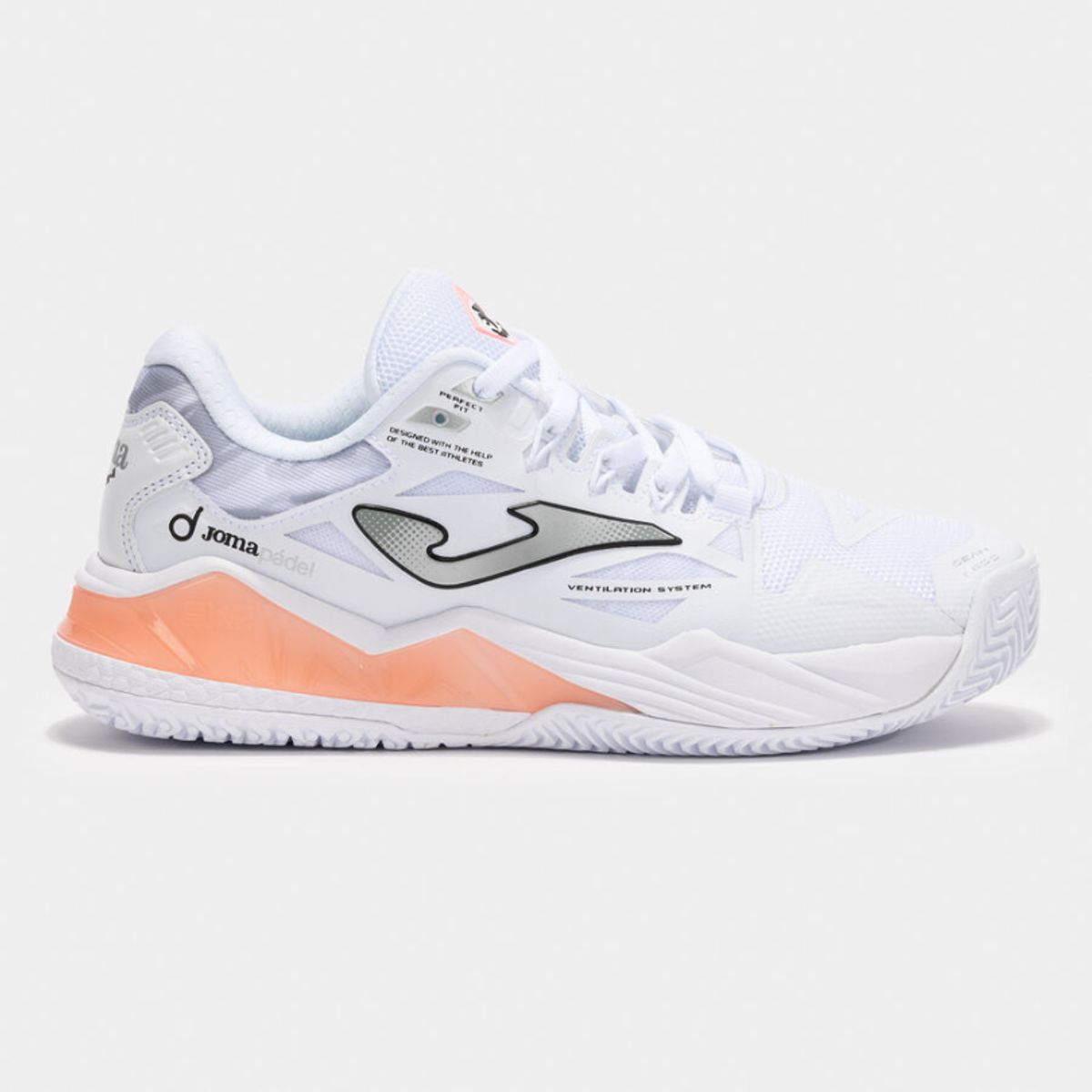 JOMA - Zapatilla Padel TSpin Lady 25 Joma Blanco Damasco