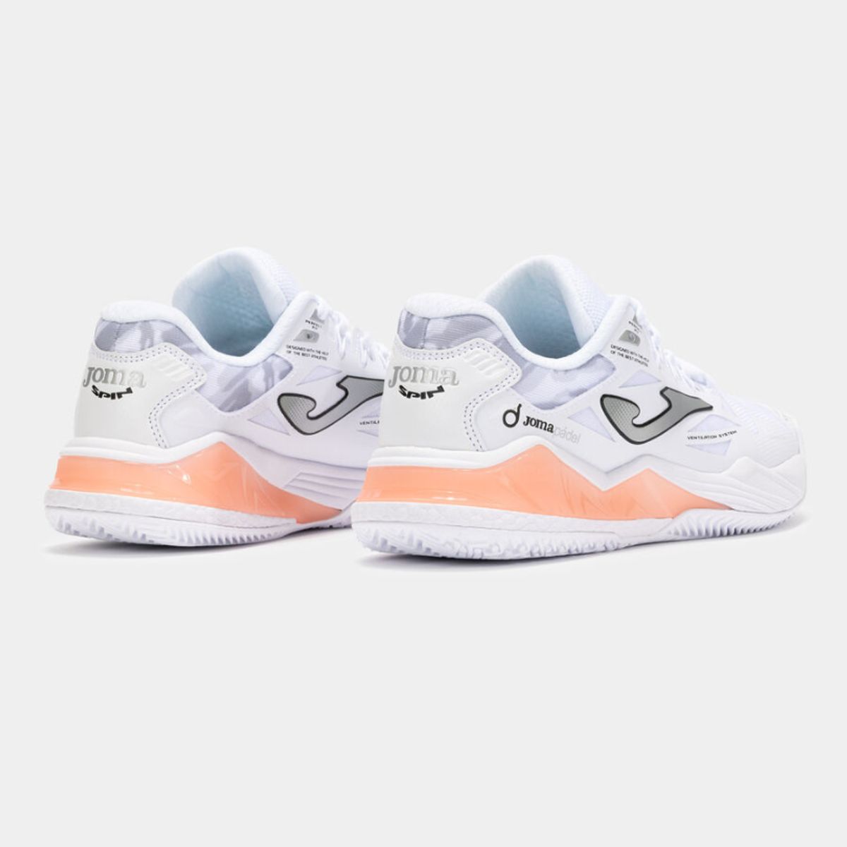 JOMA - Zapatilla Padel TSpin Lady 25 Joma Blanco Damasco