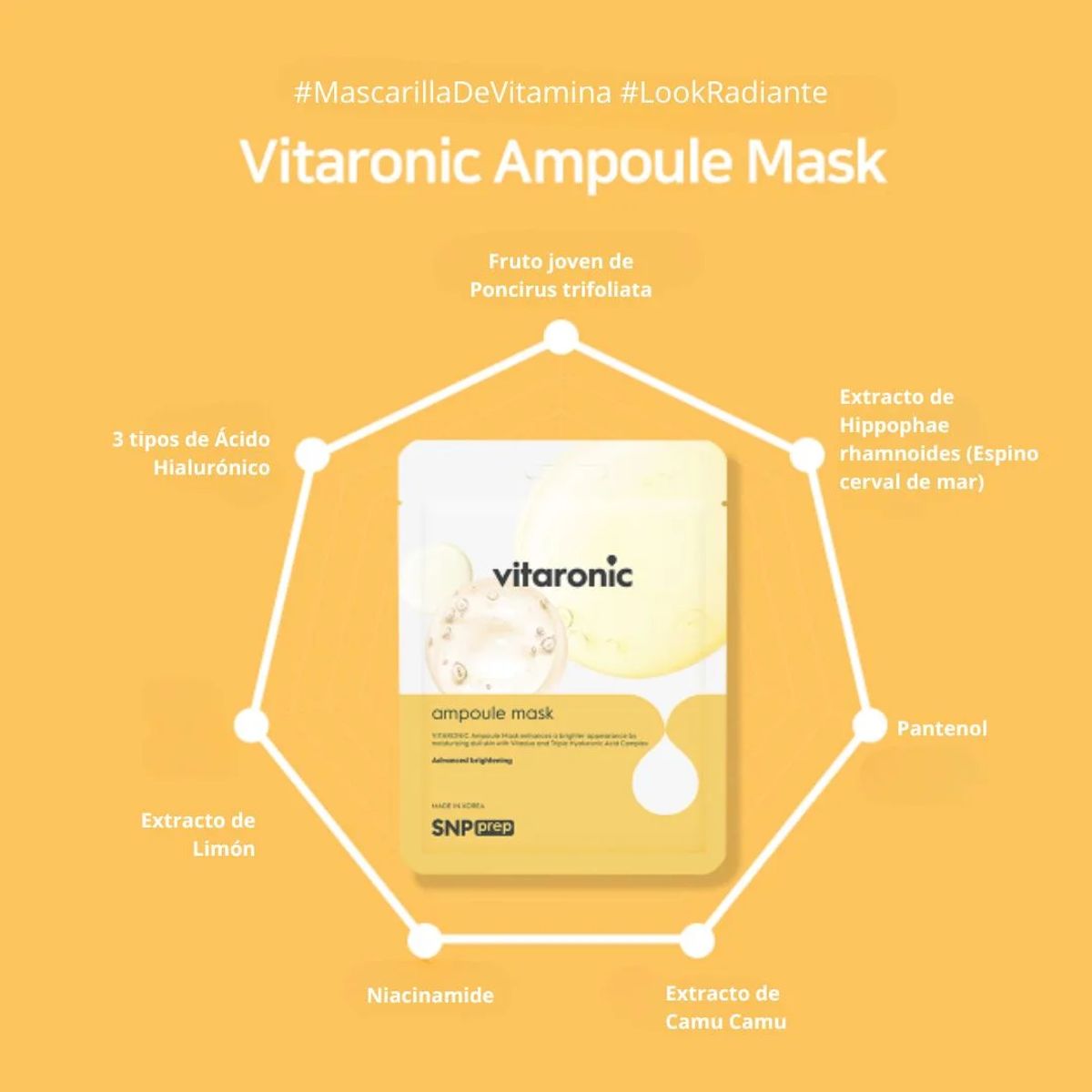 SNP New Power - Mascarilla Facial Iluminadora Snp Vitaronic