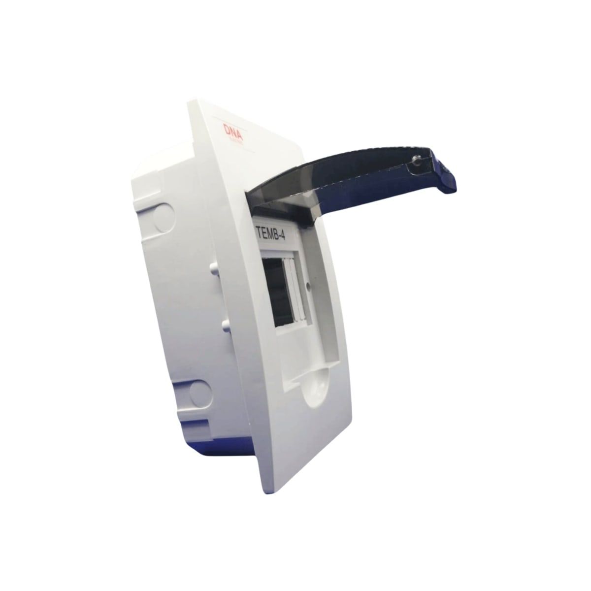 GENERICO - Tablero Plastico 4 Modulos Embutido Libre Halog. Tapa Transp.