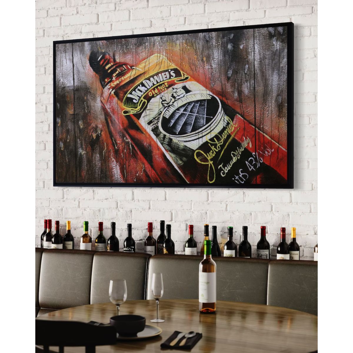 GENERICO - Cuadro Bar Quincho Jack Danield's 90 x 150