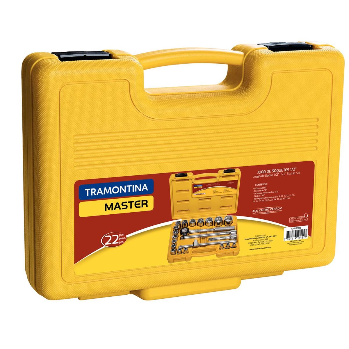 TRAMONTINA - Juego De Dados Hexagonal Y Accesorios 1/2 22 Piezas