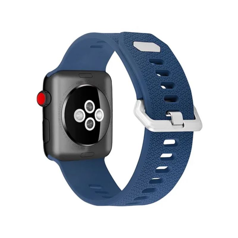 GENERICO - Correa De Silicona Iwatch Applewatch Azul Marino 38-40-41MM
