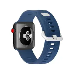 GENERICO - Correa De Silicona Iwatch Applewatch Azul Marino 38-40-41MM
