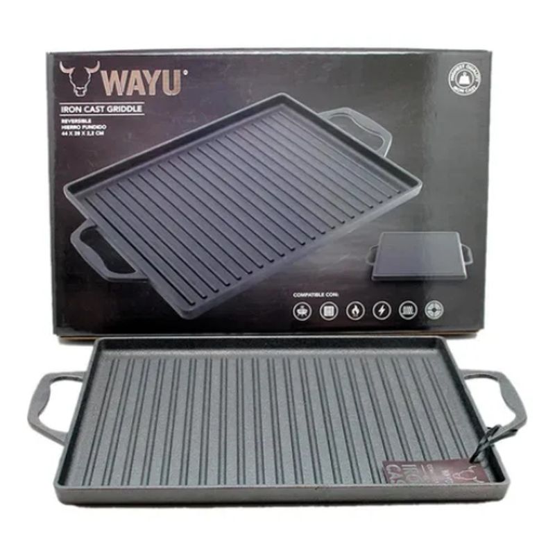 WAYU - Plancha Hierro Fundido Wayu Con Azas Iron Cast Churrasquera