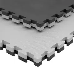 GENERICO - Tatami Negro Y Gris De 100 X 100 X 2.5 Cm
