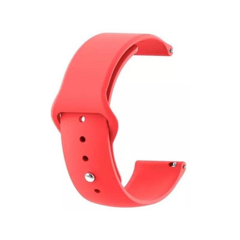 GENERICO - Correa Sport Compatible Samsung Watch Active 1-2 Rojo 20mm