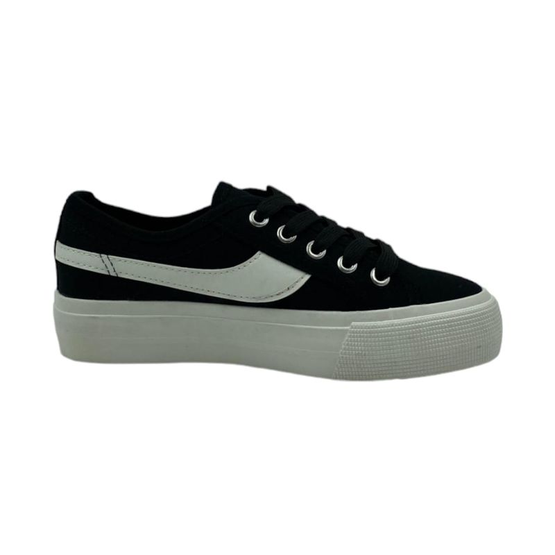 HERIEL - Zapatilla Negra Plataforma Mujer