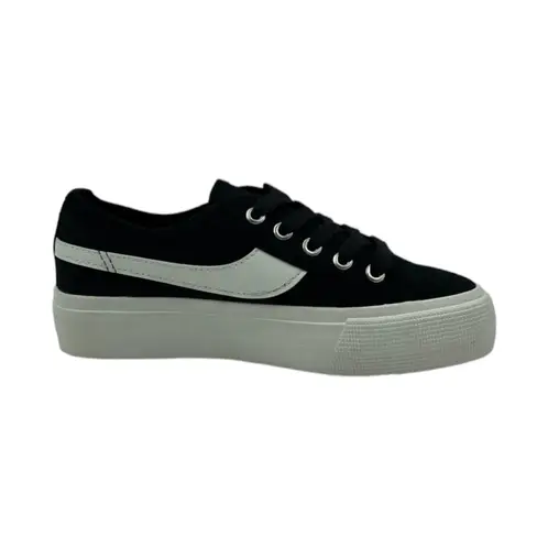 HERIEL - Zapatilla Negra Plataforma Mujer
