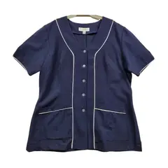 90 GRADOS - Chaquetilla Azul Marino con Ribetes Blancos Para Mujer…