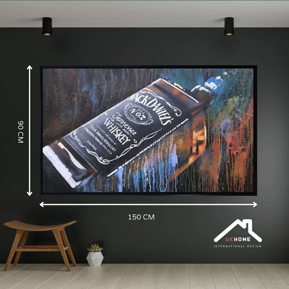 GENERICO - Cuadro Bar Quincho Jack Danield's 90 x 150