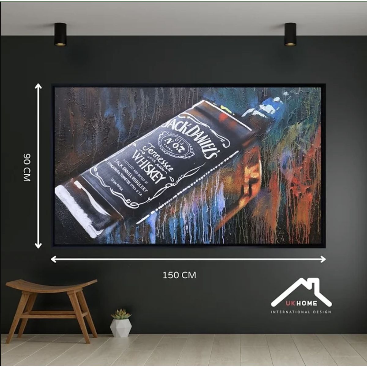 GENERICO - Cuadro Bar Quincho Jack Danield's 90 x 150