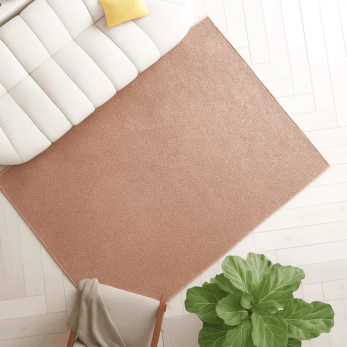 BAZHARS - ALFOMBRA BAZHARS 190X290 CM 100% PET RECICLADO AM CARVIN LINEN BEIGE