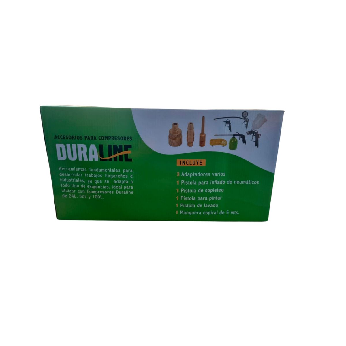 DURALINE - Kit para Compresor Duraline 8 Psz + Adaptadores
