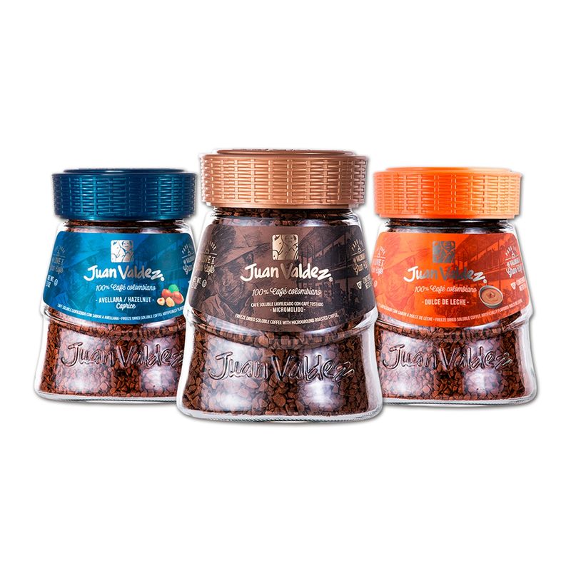 JUAN VALDEZ - Café Pack 3X95 Gr Avellana Dulce De Leche Juan Valdez