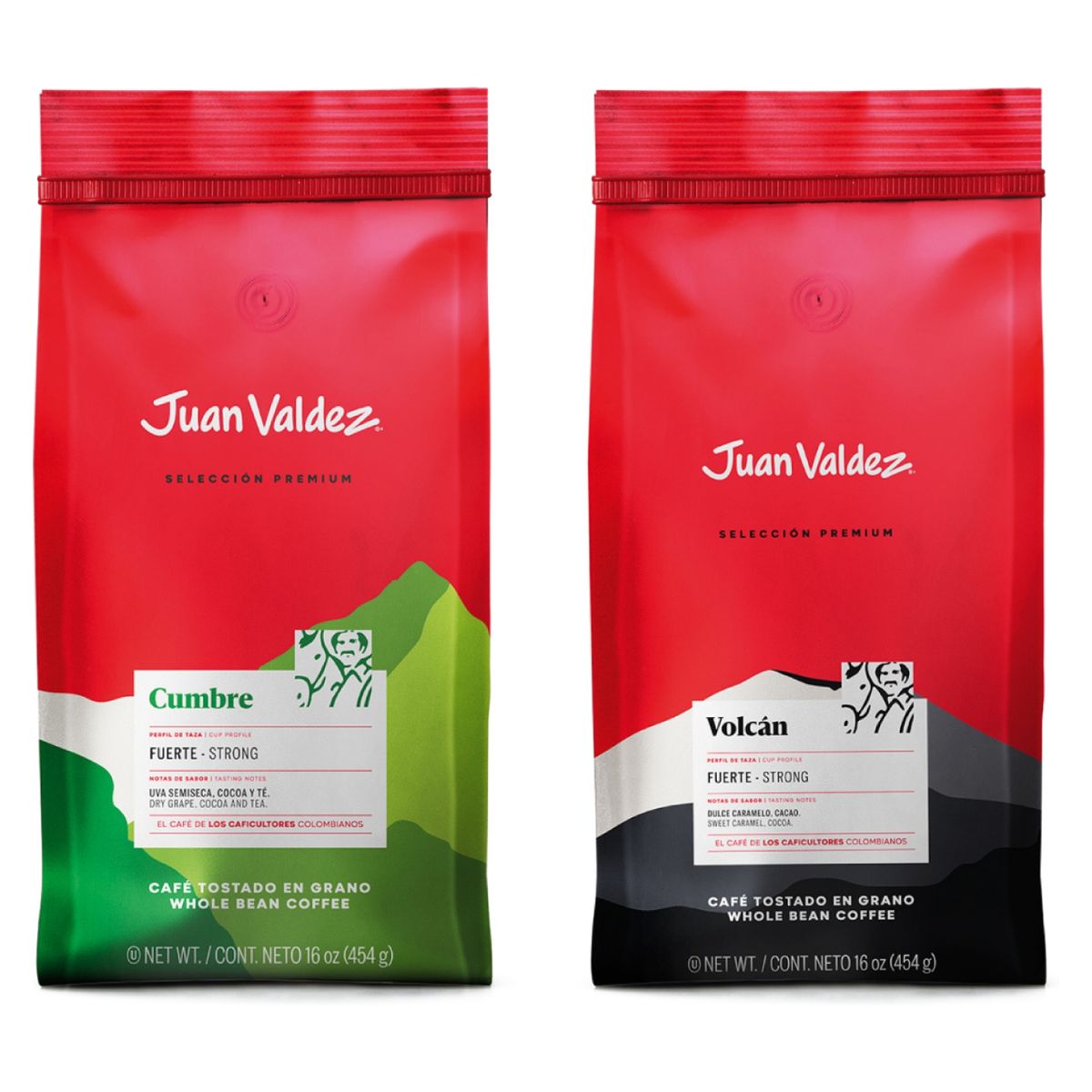 JUAN VALDEZ - Pack Café Grano Volcán Y Cumbre 454 Grs Juan Valdez