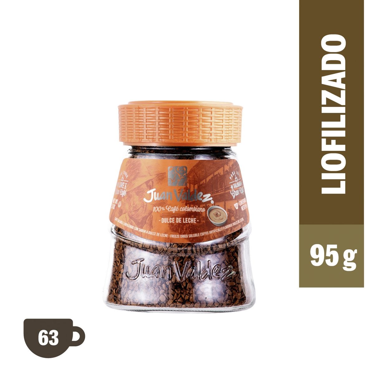 JUAN VALDEZ - Café Soluble Liofilizado Dulce De Leche 95 Gr Juan Valdez