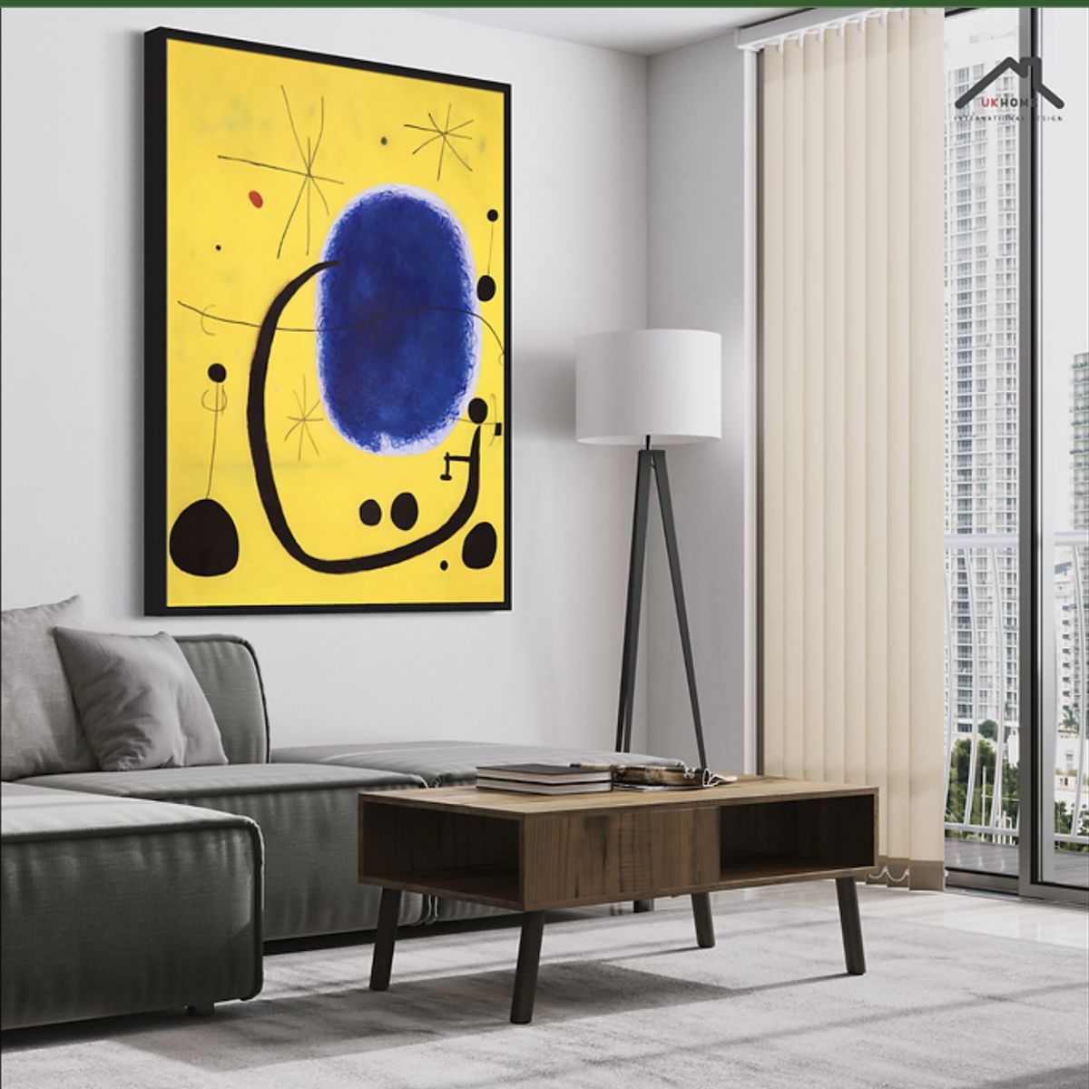 GENERICO - Cuadro decorativo abstracto 120 x 150