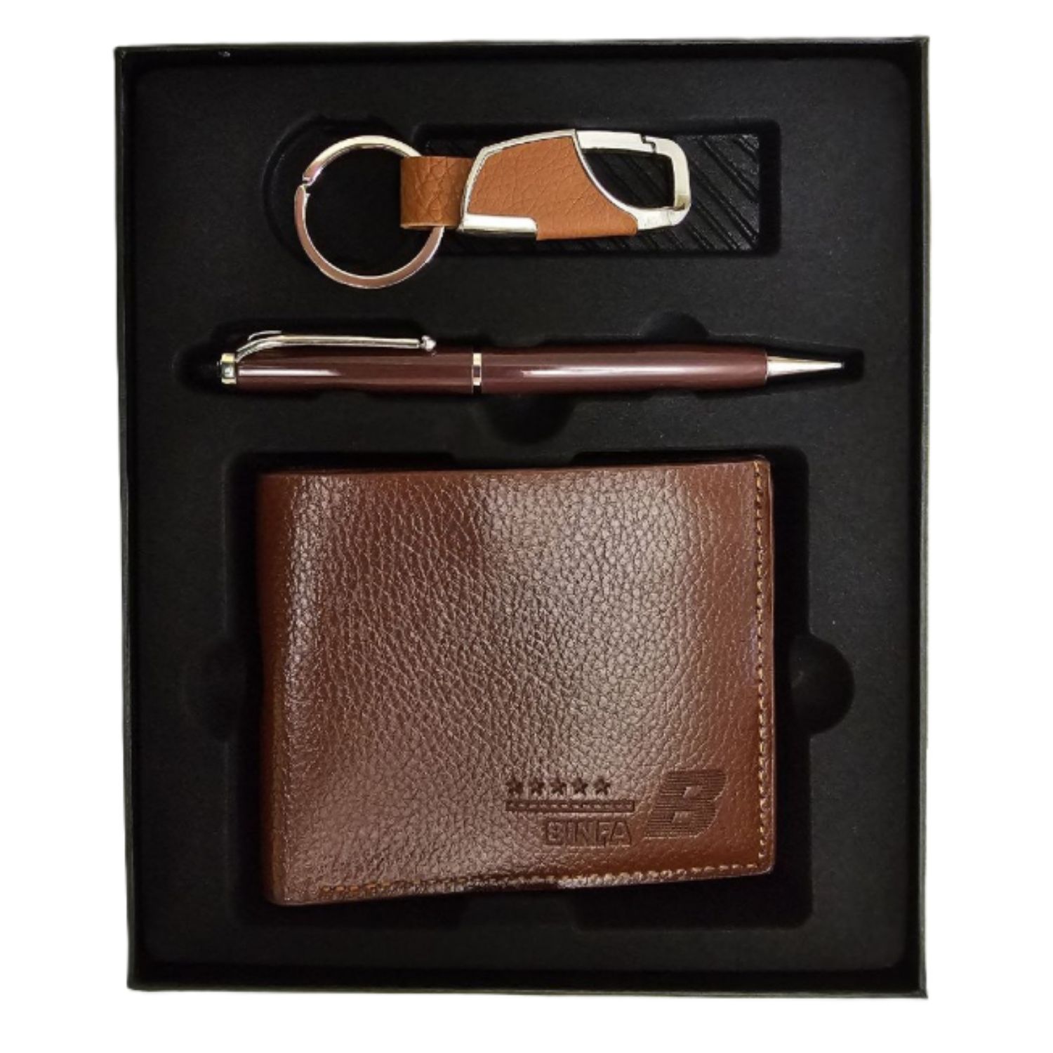 EKOL TACTICA MILITAR Cartera Billetera Vintage De Cuero Y Llavero