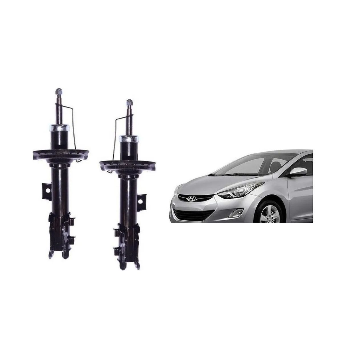 GENERICO - Amortiguador Delantero Para Hyundai Elantra 2011 2016 El Par