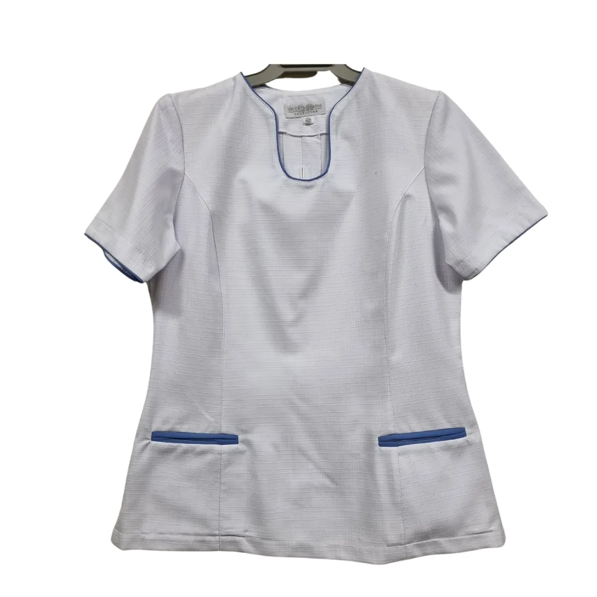 90 GRADOS - Chaquetilla Blanca con Ribetes Azules Para Mujer…