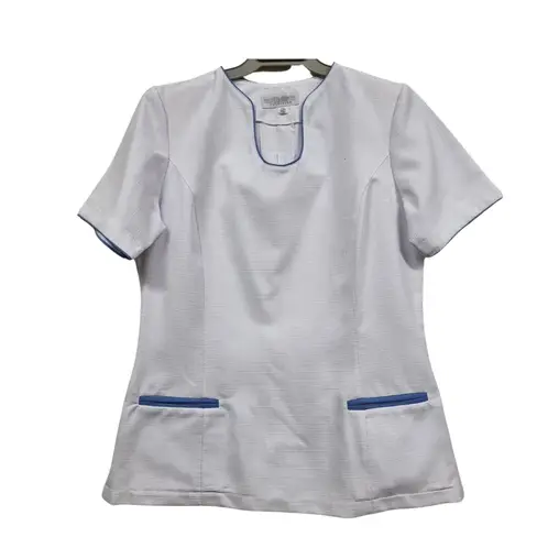 90 GRADOS - Chaquetilla Blanca con Ribetes Azules Para Mujer…