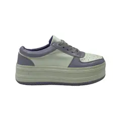 HERIEL - Zapatilla Blanca Plataforma Mujer
