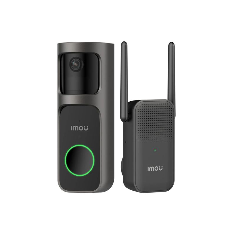 IMOU - Imou Doorbell 2s Kit Cámara 3mp Video Timbre Inalámbrico Negro