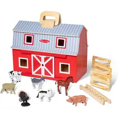 MELISSA & DOUG - Granja de Madera Plegable con Animales