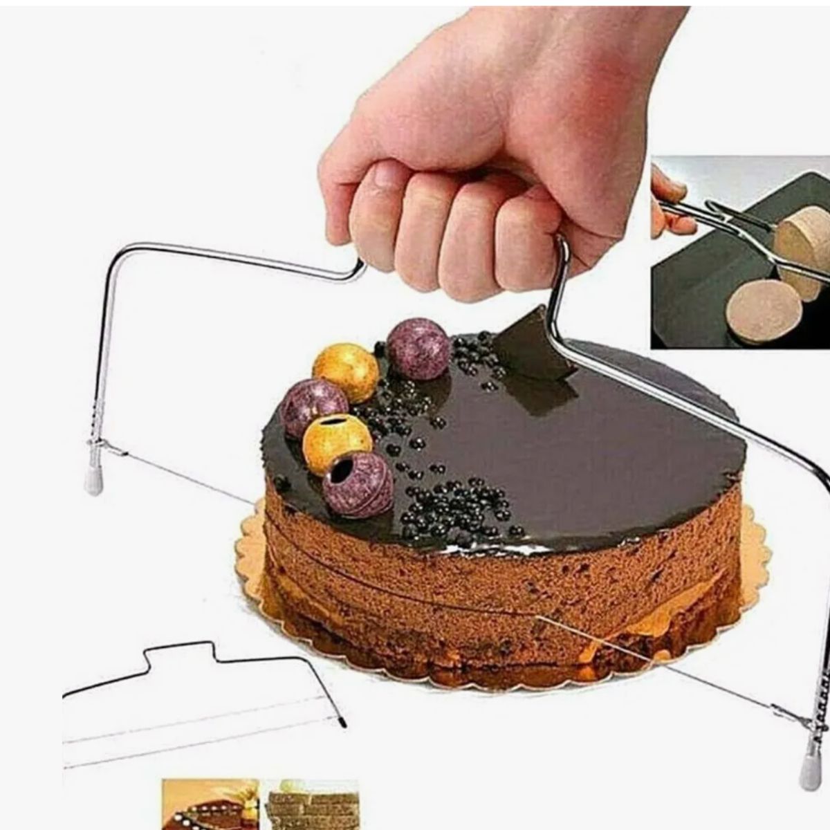 GENERICO - Cortador Nivelador Para Pastel Tortas Rebanador Cocina