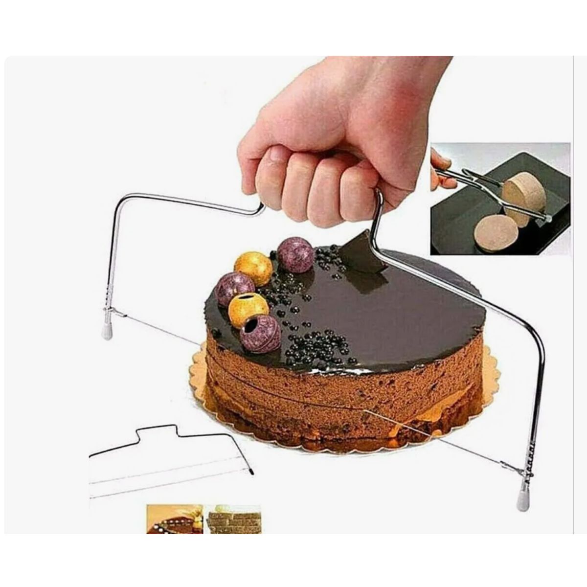 GENERICO - Cortador Nivelador Para Pastel Tortas Rebanador Cocina